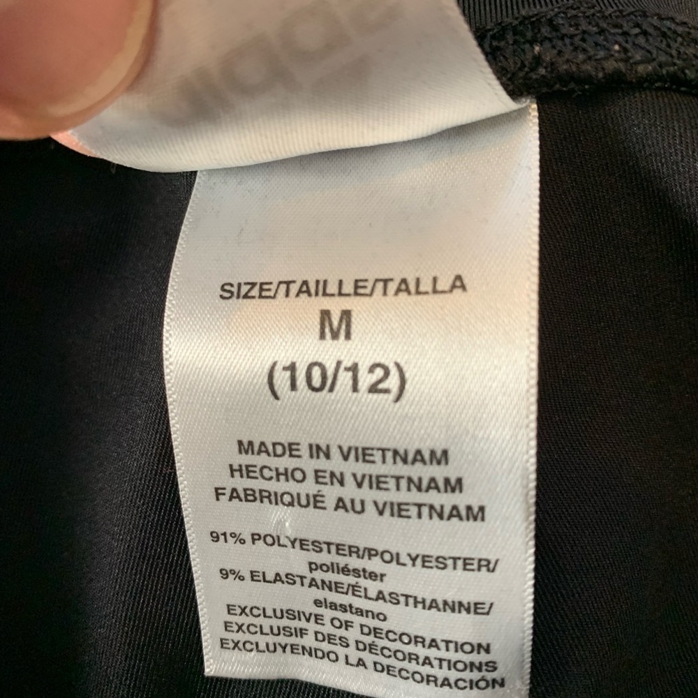 Adidas Size 10/12 Black Three 3 Stripe Warm-Up Exercise Sweat Active Wear Pants - Picture 6 of 7